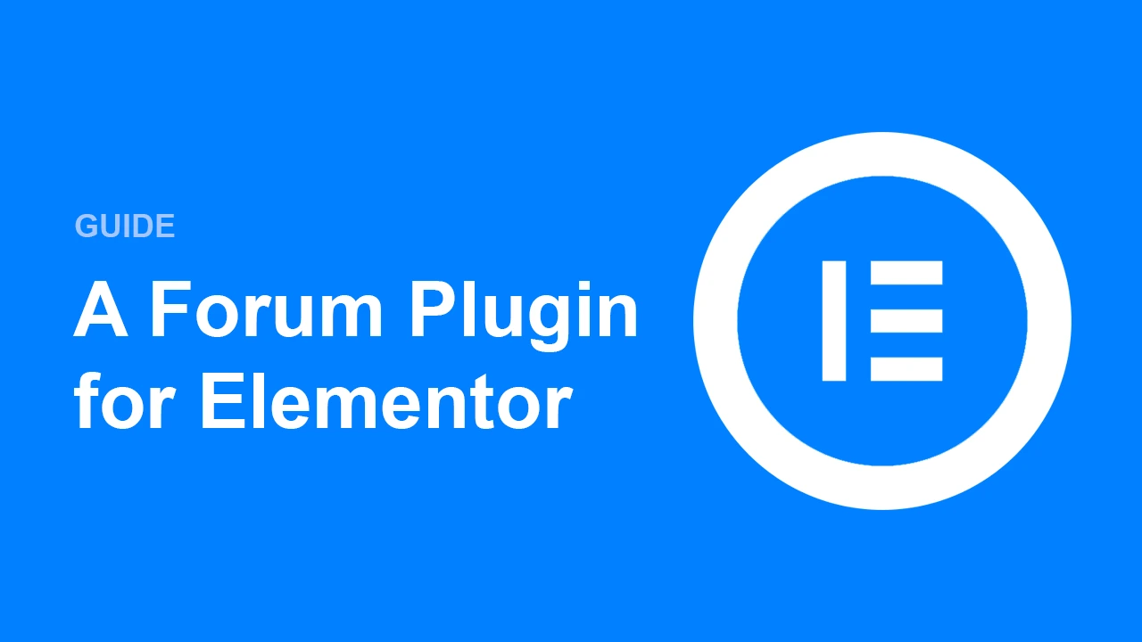 Elementor Forum Plugin - Article by WP Discussion Board