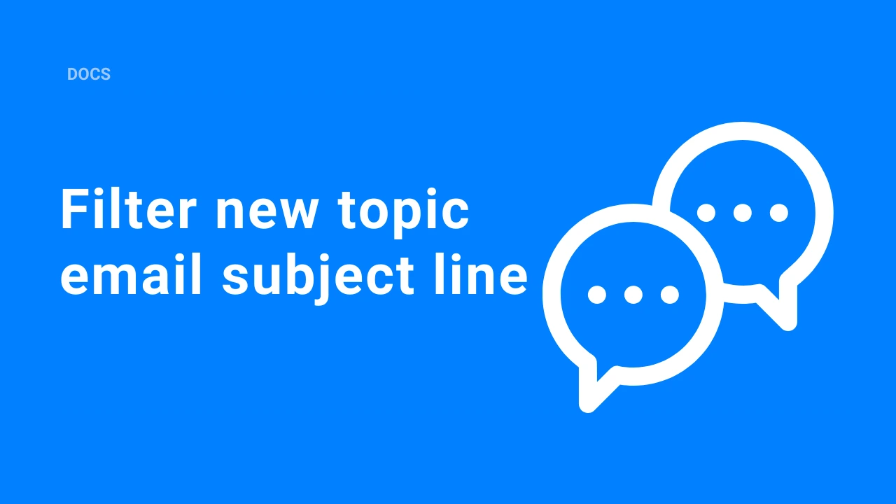 Filtered Topic Filter moderate new comment subject line